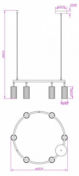 Подвесная люстра Moderli Cora V11602-6P в Ханты-Мансийске - hanty-mansiysk.ok-mebel.com | фото 5