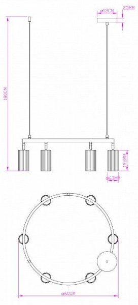 Подвесная люстра Moderli Cora V11604-6P в Ханты-Мансийске - hanty-mansiysk.ok-mebel.com | фото 6