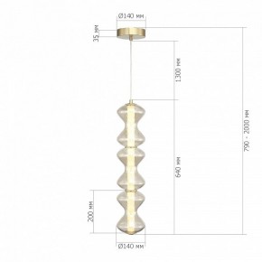Подвесная люстра ST-Luce SPINE SL6136.213.01 в Ханты-Мансийске - hanty-mansiysk.ok-mebel.com | фото 4