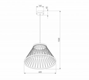Подвесной светильник Eurosvet Cesta 40017/1 LED коричневый в Ханты-Мансийске - hanty-mansiysk.ok-mebel.com | фото 5