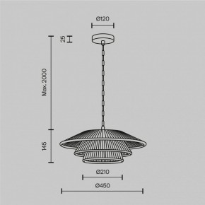 Подвесной светильник Maytoni Costa MOD394PL-01BS в Ханты-Мансийске - hanty-mansiysk.ok-mebel.com | фото 5