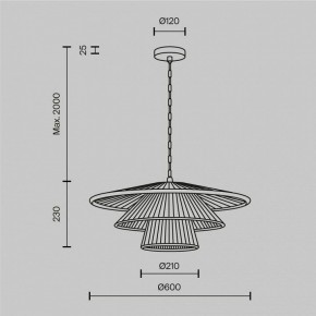 Подвесной светильник Maytoni Costa MOD394PL-01BS1 в Ханты-Мансийске - hanty-mansiysk.ok-mebel.com | фото 5