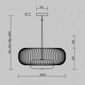 Подвесной светильник Maytoni Levitation MOD376PL-L30G3K в Ханты-Мансийске - hanty-mansiysk.ok-mebel.com | фото 5