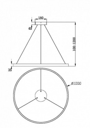 Подвесной светильник Maytoni Rim MOD058PL-L54BK в Ханты-Мансийске - hanty-mansiysk.ok-mebel.com | фото 4
