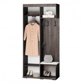Прихожая Варда (ясень тёмный/белый) в Ханты-Мансийске - hanty-mansiysk.ok-mebel.com | фото 3