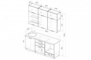 ШЕЛЛИ Кухонный гарнитур Макси 1800 мм в Ханты-Мансийске - hanty-mansiysk.ok-mebel.com | фото 2