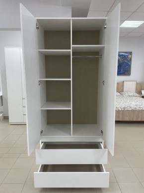 Шкаф 2-ств. с 2 ящиками "Бьянко" в Ханты-Мансийске - hanty-mansiysk.ok-mebel.com | фото 2