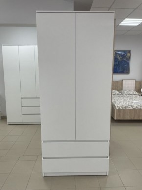 Шкаф 2-ств. с 2 ящиками "Бьянко" в Ханты-Мансийске - hanty-mansiysk.ok-mebel.com | фото 3