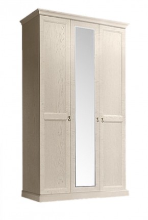 Шкаф 3-х дверный (с зеркалом) для платья и белья Венеция дуб седан (ВНШ1/3) в Ханты-Мансийске - hanty-mansiysk.ok-mebel.com | фото