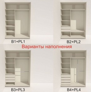 Шкаф-купе 1400 серии SOFT D8+D2+B2+PL4 (2 ящика+F обр.штанга) профиль «Капучино» в Ханты-Мансийске - hanty-mansiysk.ok-mebel.com | фото 4