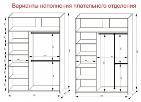 Шкаф-купе 1600 серии SOFT D6+D6+B2+PL3 (2 ящика+2штанги) профиль «Капучино» в Ханты-Мансийске - hanty-mansiysk.ok-mebel.com | фото 7