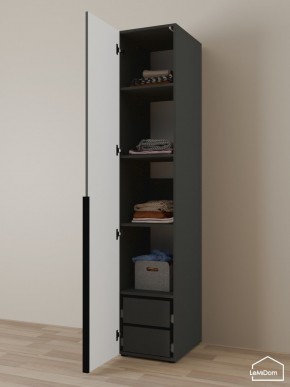 Шкаф Linnea MHR-1-4 2050х400х510 (Графит-М 11.1.25) в Ханты-Мансийске - hanty-mansiysk.ok-mebel.com | фото 5