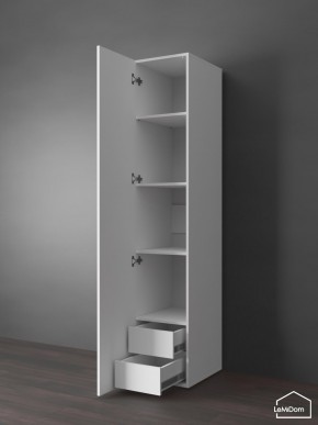 Шкаф Linnea MHR-1PO-4 2050х400х510 (Белый-М 11.1.2) в Ханты-Мансийске - hanty-mansiysk.ok-mebel.com | фото 4