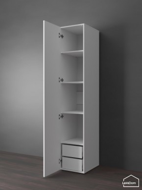 Шкаф Linnea MHR-1PO-4 2050х400х510 (Белый-М 11.1.2) в Ханты-Мансийске - hanty-mansiysk.ok-mebel.com | фото 5