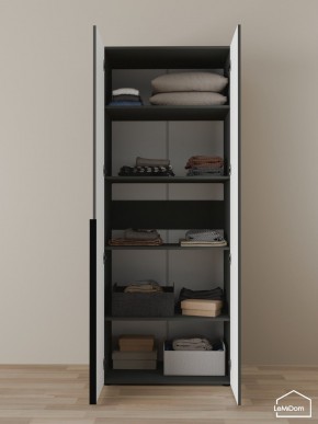 Шкаф Linnea MHR-2-2 2050х800х510 (Графит-М 11.1.25) в Ханты-Мансийске - hanty-mansiysk.ok-mebel.com | фото 4