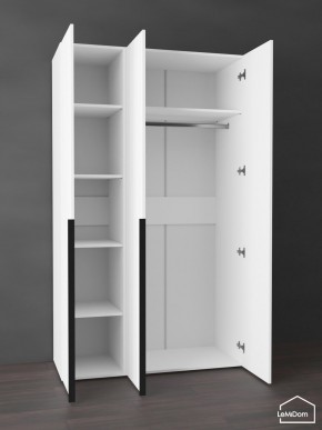 Шкаф Linnea MHR-3-1 2050х1200х510 (Белый-М 11.1.2) в Ханты-Мансийске - hanty-mansiysk.ok-mebel.com | фото 4