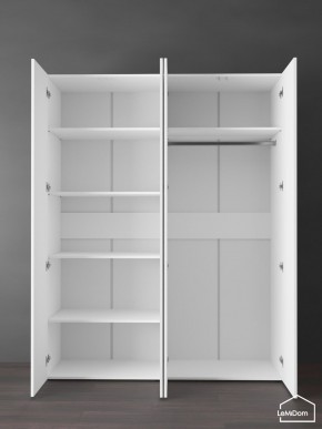 Шкаф Linnea MHR-4PO-1 2050х1600х510 (Белый-М 11.1.1) в Ханты-Мансийске - hanty-mansiysk.ok-mebel.com | фото 4