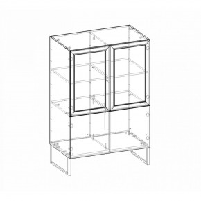 Шкаф низкий (2 стеклодвери) Марсель в Ханты-Мансийске - hanty-mansiysk.ok-mebel.com | фото 4