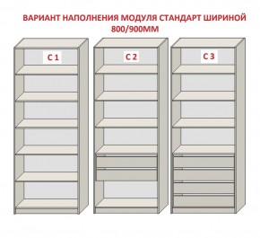 Шкаф распашной серия «ЗЕВС» (PL3/С1/PL2) в Ханты-Мансийске - hanty-mansiysk.ok-mebel.com | фото 6