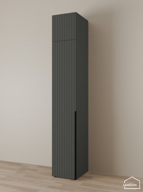 Шкаф с антресолью Linnea MHR-1A-4 2450х400х510 (Графит-М 11.1.25) в Ханты-Мансийске - hanty-mansiysk.ok-mebel.com | фото
