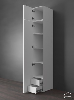 Шкаф с антресолью Linnea MHR-1POA-4 2450х400х510 (Белый-М 11.1.2) в Ханты-Мансийске - hanty-mansiysk.ok-mebel.com | фото 5