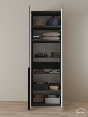Шкаф с антресолью Linnea MHR-2A-2 2450х800х510 (Графит-М 11.1.25) в Ханты-Мансийске - hanty-mansiysk.ok-mebel.com | фото 4