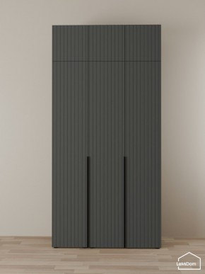 Шкаф с антресолью Linnea MHR-3A-2 2450х1200х510 (Графит-М 11.1.25) в Ханты-Мансийске - hanty-mansiysk.ok-mebel.com | фото