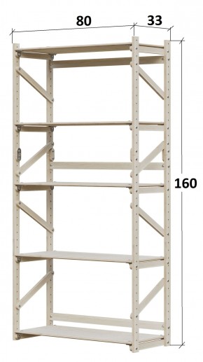 Стеллаж Конструктор Арт.С1600-1 в Ханты-Мансийске - hanty-mansiysk.ok-mebel.com | фото 2