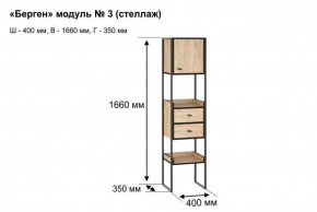 БЕРГЕН 3 Стеллаж в Ханты-Мансийске - hanty-mansiysk.ok-mebel.com | фото 12