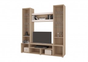 Стенка АНТАЛИЯ 2 (Сонома/Графит софт) в Ханты-Мансийске - hanty-mansiysk.ok-mebel.com | фото 2