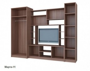Стенка Марта 11 (Ясень темный/светлый) в Ханты-Мансийске - hanty-mansiysk.ok-mebel.com | фото 3