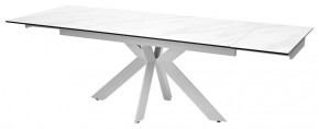 Стол BELLUNO 160 MARBLES KL-99 Белый мрамор матовый, итальянская керамика/ белый каркас, ®DISAUR в Ханты-Мансийске - hanty-mansiysk.ok-mebel.com | фото 6