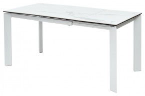 Стол CORNER 120 HIGH GLOSS STATUARIO керамика, стекло/ белый каркас, ®DISAUR в Ханты-Мансийске - hanty-mansiysk.ok-mebel.com | фото 5