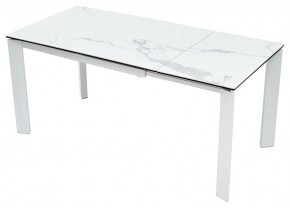 Стол CORNER 120 HIGH GLOSS STATUARIO керамика, стекло/ белый каркас, ®DISAUR в Ханты-Мансийске - hanty-mansiysk.ok-mebel.com | фото 6