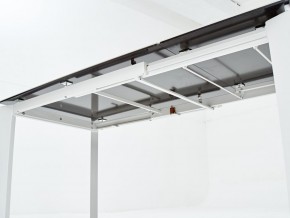 Стол CORNER 120 HIGH GLOSS STATUARIO керамика, стекло/ белый каркас, ®DISAUR в Ханты-Мансийске - hanty-mansiysk.ok-mebel.com | фото 7