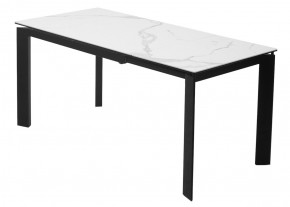 Стол CORNER 120 HIGH GLOSS STATUARIO керамика, стекло/ черный каркас, ®DISAUR в Ханты-Мансийске - hanty-mansiysk.ok-mebel.com | фото 5