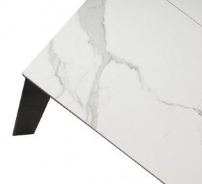 Стол CORNER 120 HIGH GLOSS STATUARIO керамика, стекло/ черный каркас, ®DISAUR в Ханты-Мансийске - hanty-mansiysk.ok-mebel.com | фото 8