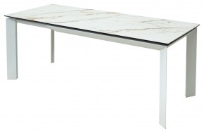 Стол CREMONA 160 KL-188 Контрастный мрамор / белый каркас, ®DISAUR в Ханты-Мансийске - hanty-mansiysk.ok-mebel.com | фото 3