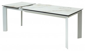 Стол CREMONA 160 KL-188 Контрастный мрамор / белый каркас, ®DISAUR в Ханты-Мансийске - hanty-mansiysk.ok-mebel.com | фото 6