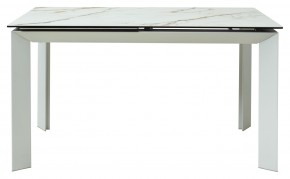 Стол CREMONA 160 KL-188 Контрастный мрамор / белый каркас, ®DISAUR в Ханты-Мансийске - hanty-mansiysk.ok-mebel.com | фото 8