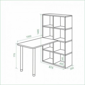 Стол компьютерный Bartolo в Ханты-Мансийске - hanty-mansiysk.ok-mebel.com | фото 2