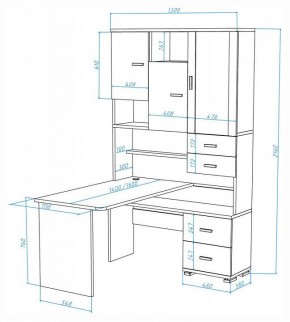 Стол компьютерный Домино СР-620-160 в Ханты-Мансийске - hanty-mansiysk.ok-mebel.com | фото 2