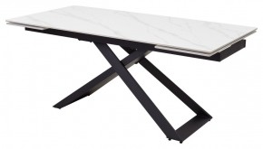 Стол LIVORNO 180 MATT WHITE MARBLE SOLID CERAMIC / BLACK, ®DISAUR в Ханты-Мансийске - hanty-mansiysk.ok-mebel.com | фото 2