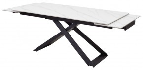 Стол LIVORNO 180 MATT WHITE MARBLE SOLID CERAMIC / BLACK, ®DISAUR в Ханты-Мансийске - hanty-mansiysk.ok-mebel.com | фото 5