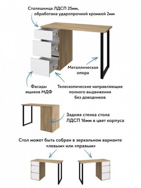 Стол письменный Эконом стандарт С-401 в Ханты-Мансийске - hanty-mansiysk.ok-mebel.com | фото 6