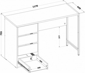 Стол письменный СПМ-405 в Ханты-Мансийске - hanty-mansiysk.ok-mebel.com | фото 3