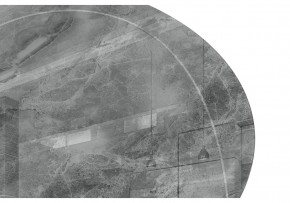 Стол стеклянный Норфолк 100х78 серый мрамор / черный в Ханты-Мансийске - hanty-mansiysk.ok-mebel.com | фото 5