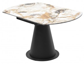 Стол TERAMO 135 GLOSS GRAND JADE SOLID CERAMIC, керамика, поворотн.механизм / Черный каркас, ®DISAUR в Ханты-Мансийске - hanty-mansiysk.ok-mebel.com | фото 11