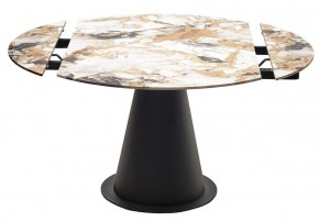 Стол TERAMO 135 GLOSS GRAND JADE SOLID CERAMIC, керамика, поворотн.механизм / Черный каркас, ®DISAUR в Ханты-Мансийске - hanty-mansiysk.ok-mebel.com | фото 14