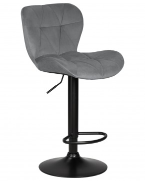 Стул барный DOBRIN BARNY BLACK, серый велюр (MJ9-75) в Ханты-Мансийске - hanty-mansiysk.ok-mebel.com | фото